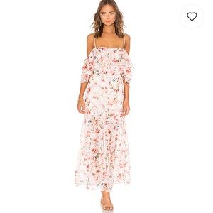BB Dakota Floral Ruffle Maxi Dress